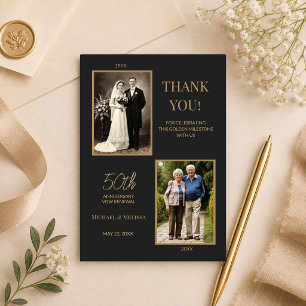 Remerciements Carte de remerciement pour les 50 ans de mariage