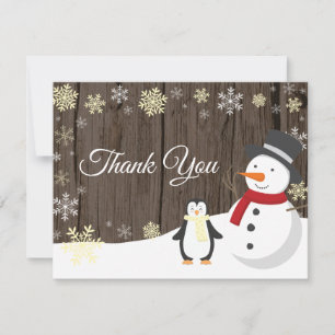 Remerciements Carte de remerciement pour les fêtes de Noël en hi