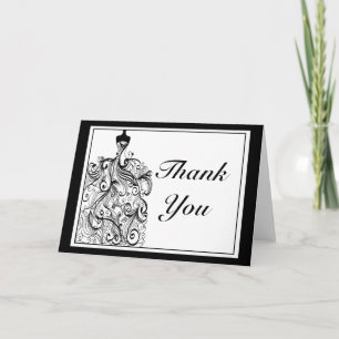 Remerciements Carte de remerciement pour robe de mariée
