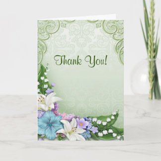 Remerciements Carte de remerciement pour toutes occasions avec f