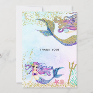 Remerciements Carte de remerciement pour un anniversaire sur le