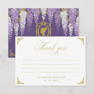 Remerciements Carte de remerciement pour une fête de mariage vin