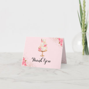 Remerciements Carte de remerciement pour une fête prénuptiale av