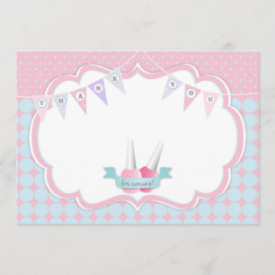 Remerciements Carte de remerciement pour une soirée de manucure 