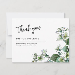 Remerciements Carte de remerciement pour votre commande, Remerci