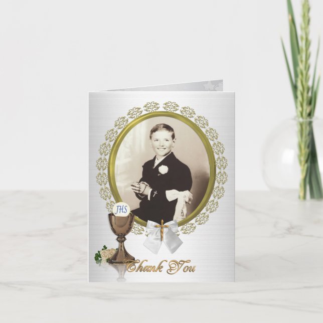 Remerciements Carte de remerciement Première communion/Confirmat (Devant)