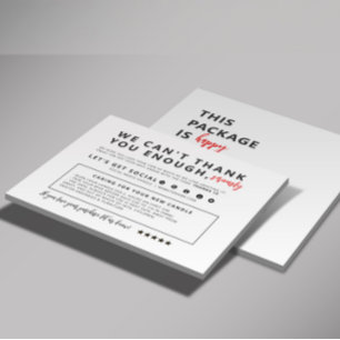 Remerciements Carte de remerciement professionnelle