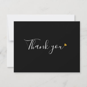 Remerciements Carte de remerciement professionnelle avec écritur