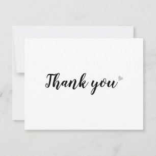 Remerciements Carte de remerciement professionnelle minimaliste