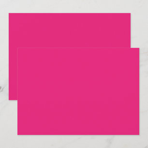 Remerciements Carte de remerciement rose vif Style minimaliste