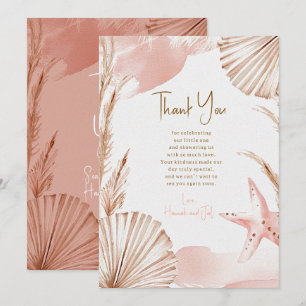 Remerciements Carte de remerciement Sea You Soon Baby   Coastal 
