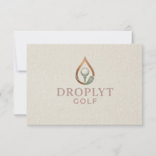 Remerciements Carte de remerciement Signature Droplyt Golf