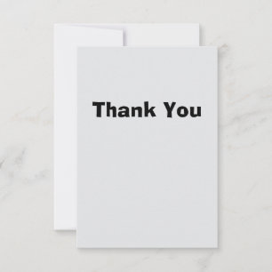 Remerciements Carte de remerciement simple