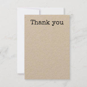 Remerciements Carte de remerciement simple