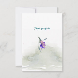 Remerciements Carte de remerciement simple