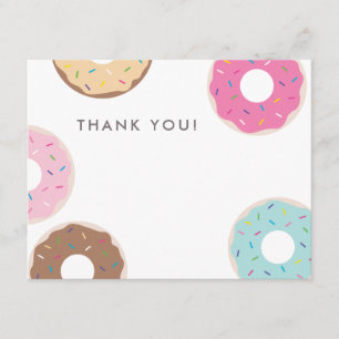 Remerciements Carte de remerciement simple donut