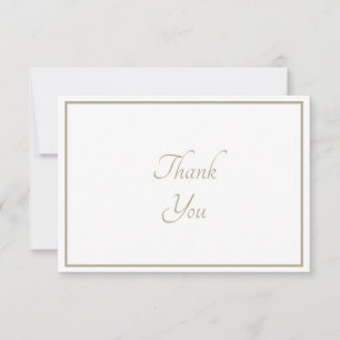 Remerciements Carte de remerciement simple - Marron