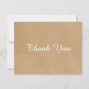 Remerciements Carte de remerciement simple pour entreprise avec