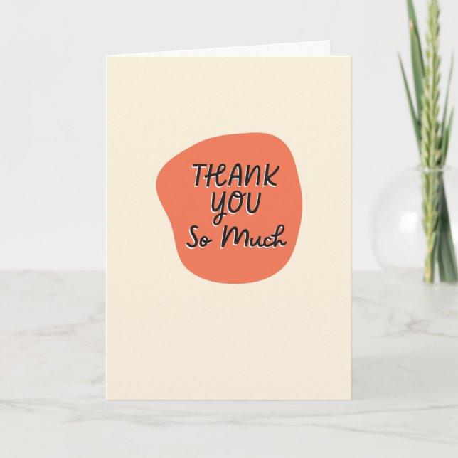 Remerciements Carte de remerciement sincère (Devant)