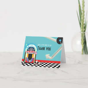 Remerciements Carte de remerciement Sock Hop de la soirée dansan