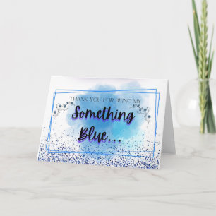 Remerciements Carte de remerciement Something Blue