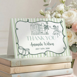 Remerciements Carte de remerciement Storybook Green