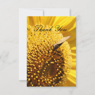 Remerciements Carte de remerciement Sunflower Skipper