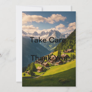 Remerciements Carte de remerciement Take Care – Salutations élég