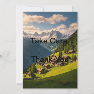 Remerciements Carte de remerciement Take Care – Salutations élég