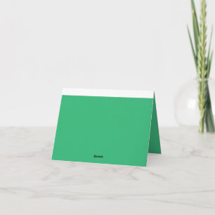 Remerciements Carte de remerciement verte   Élégant minimaliste