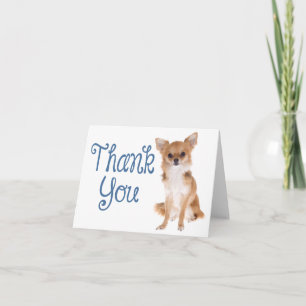 Remerciements Carte de remerciement vierge Chien Chihuahua Puppy