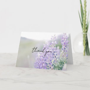 Remerciements Carte de remerciement Wild Lupine
