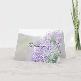 Remerciements Carte de remerciement Wild Lupine