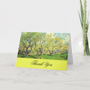 Remerciements Carte de remerciements, Vincent van Gogh, Orchard 