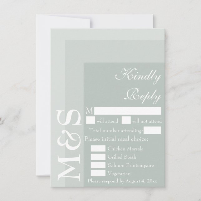Remerciements Carte de réponse de mariage à l'écriture simple mo (Devant)