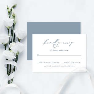 Remerciements Carte de réponse de mariage élégante minimaliste b