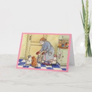 Remerciements Carte de retraite des chats de mamie