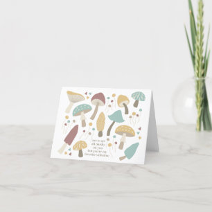 Remerciements Carte de Saint-Valentin au champignon Mushroom