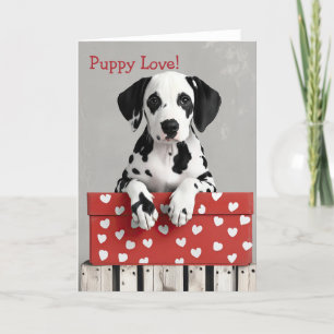 Remerciements Carte de Saint-Valentin pour chien Dalmate