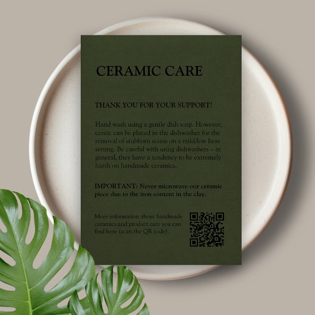 Remerciements Carte de soins de produit vert moderne (Créateur téléchargé)