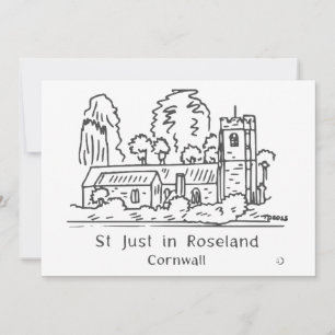 Remerciements carte de St Just in Roseland