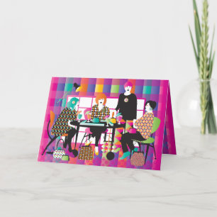 Remerciements Carte de style Mah Jongg Memphis