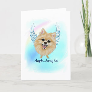 Remerciements Carte de sympathie de l'animal de compagnie d'Ange