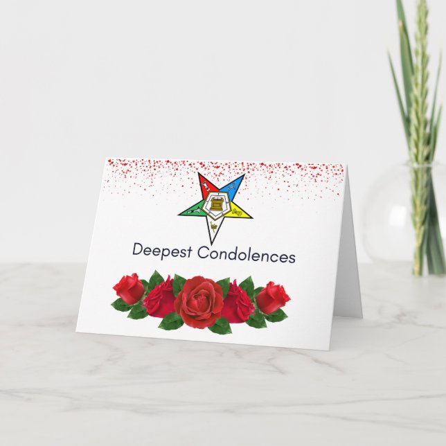 Remerciements Carte de sympathie de l'Ordre des étoiles de l'Est (Devant)