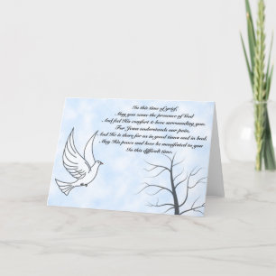 Remerciements Carte de sympathie Dove