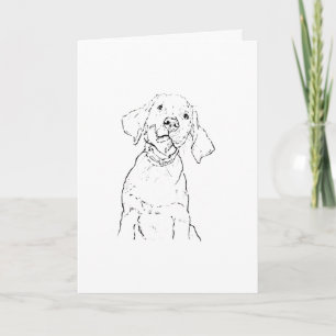 Remerciements Carte de sympathie Labrador Retriever