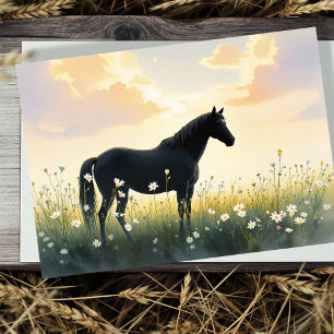 Remerciements Carte de sympathie pour cheval
