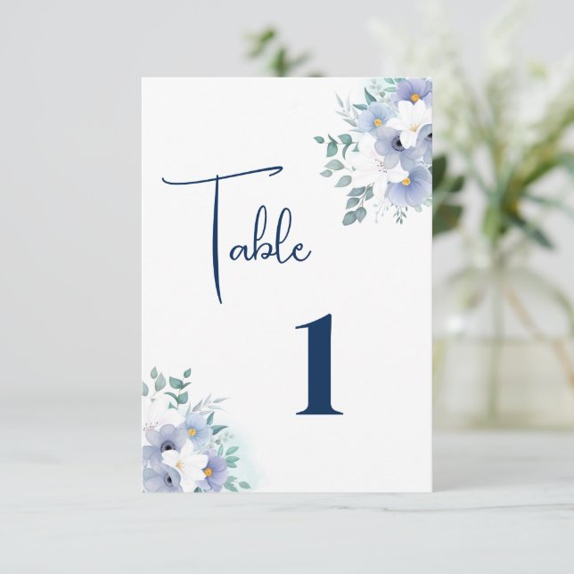 Remerciements Carte de Table de Mariage (Debout devant)