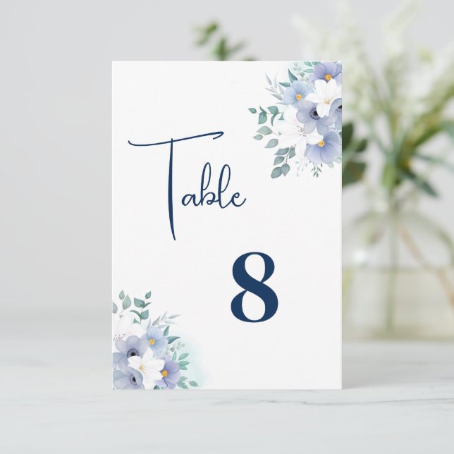 Remerciements Carte de table mariage (Debout devant)