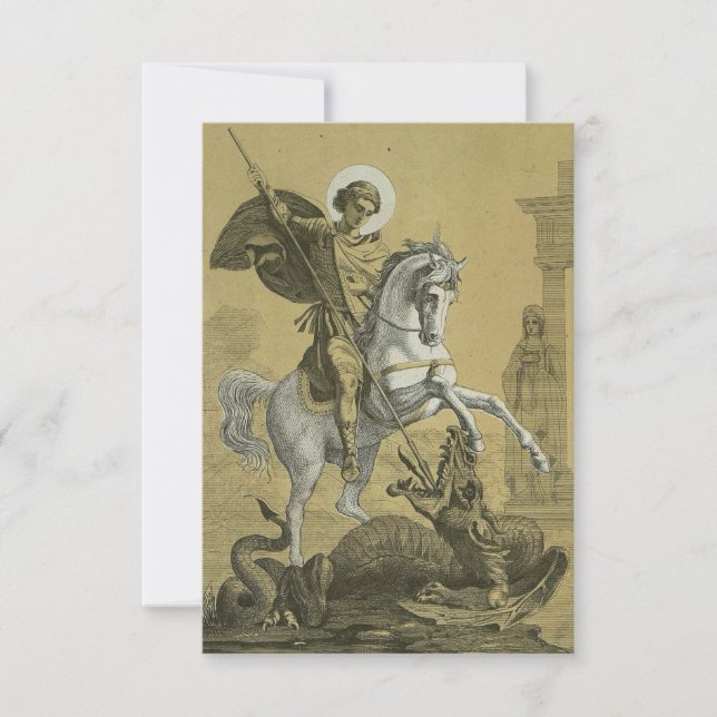 Remerciements Carte de triomphe de Saint Georges Cappadocien (Devant)
